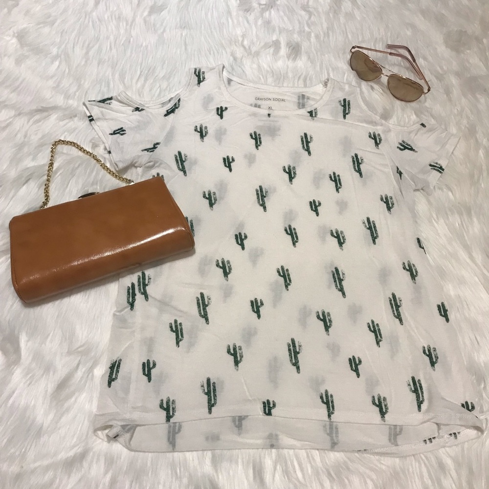 4/$25 | Cold Shoulder | Cactus Tee